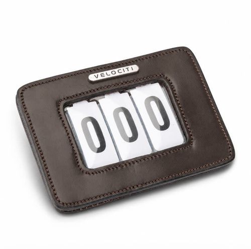 Shires Velociti Saddle Pad Number Holder - Havana