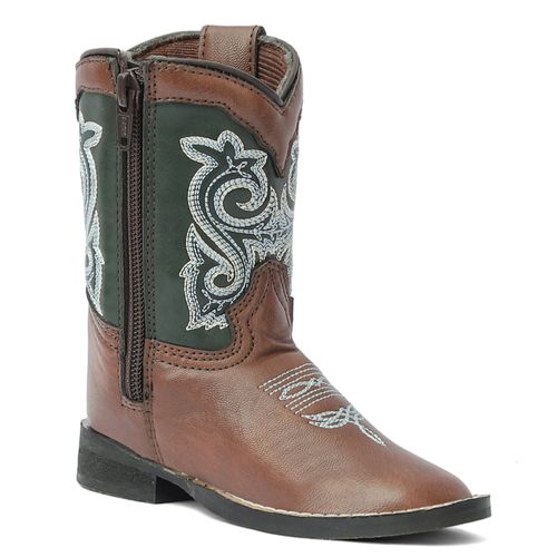 TuffRider Kids' Toddler's Assateague Island Rounded Toe Western Boots - Brown