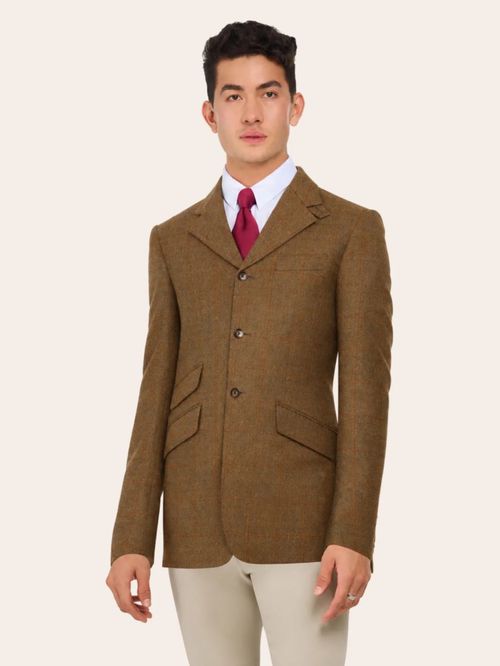 RJ Classics Men's Charlie Tweed Hunt Coat - Nutmeg Plaid