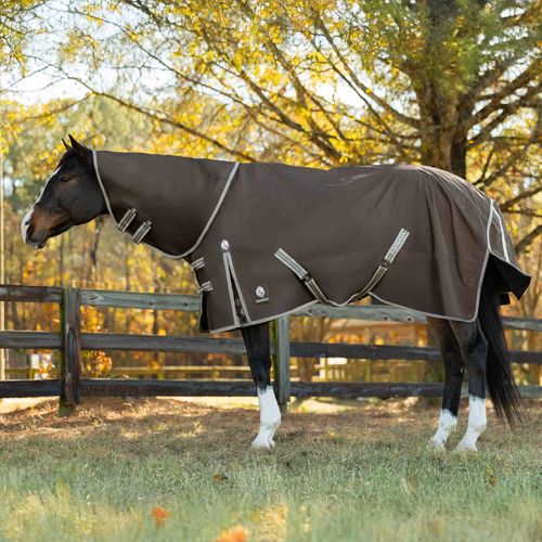Equinavia Thunder360 Detachable Neck Turnout Sheet - Dark Brown