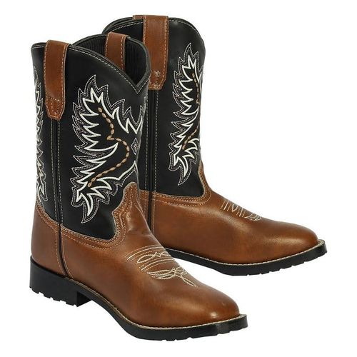 TuffRider Kids' Olympic Square Toe Western Boots - Tan