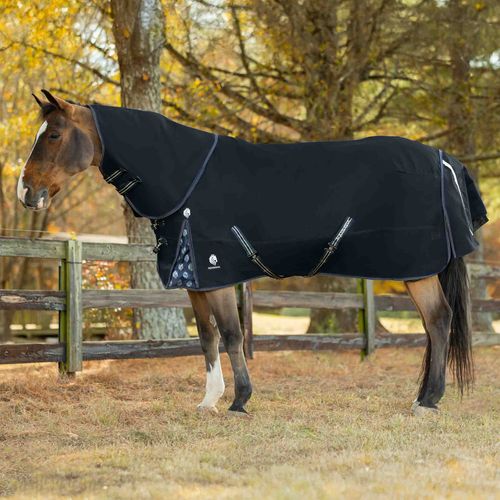 Equinavia Thunder360 Detachable Neck Heavy Weight Turnout Blanket 300g - Navy