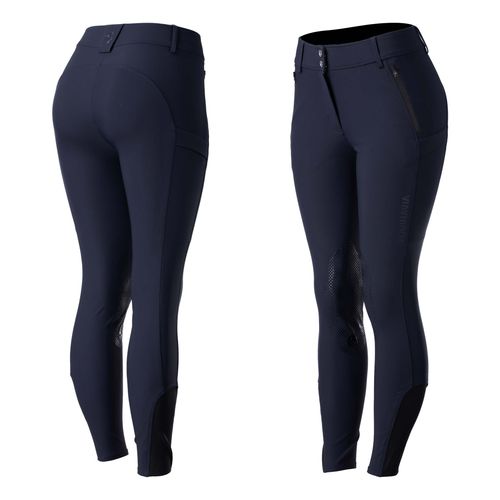 Equinavia Women's Andrea All Weather Knee Patch Breeches - Navy