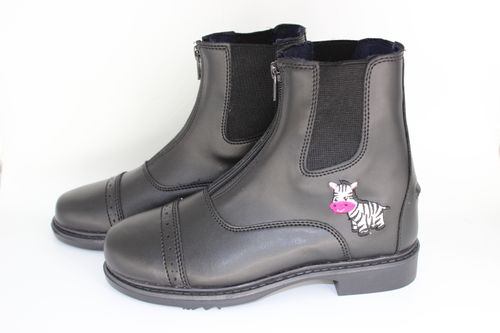 TuffRider Kids' Starter Zebra Paddock Boots - Black