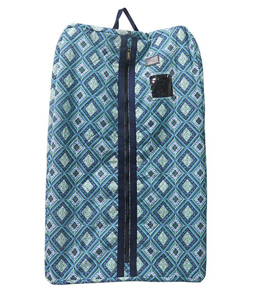 Equine Couture Artemis Equestiran Garment Bag - EC Navy/White/Royal Blue