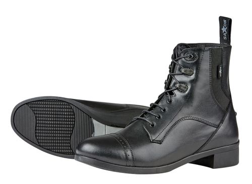 Saxon Kids' Syntovia Lace Paddock Boots - Black