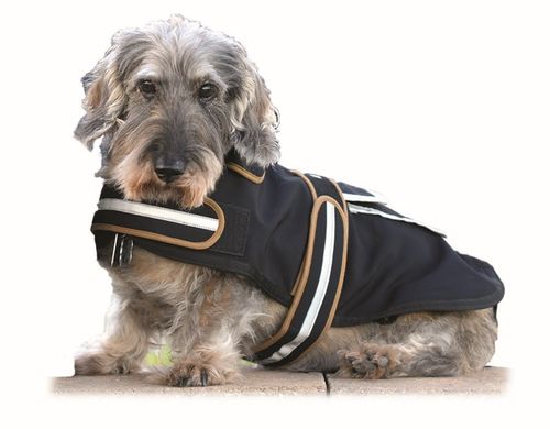 Western Rawhide Century Tiger Softshell Dog Coat - Black