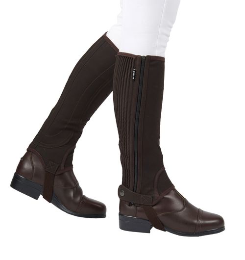 Dublin Kids' Easy-Care Half Chaps II - Brown