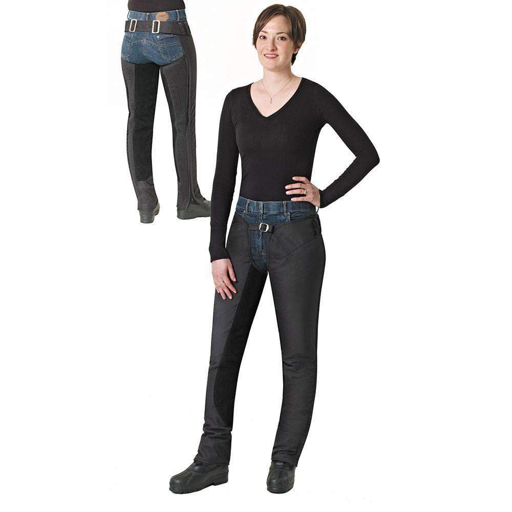 Demi-chaps équitation Enfant Ovation EquiStretch II – Noir, Taille 12-14 Ans (Neuf)