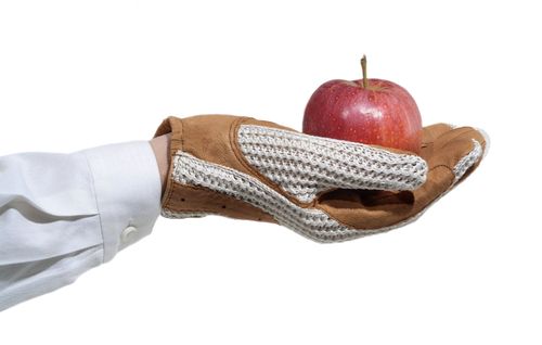 Ovation Men's Horseshoe Crochet Glove - Tan