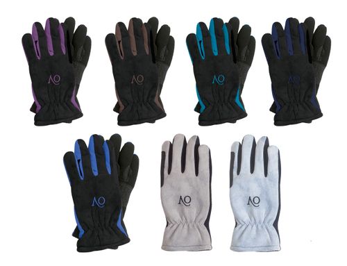 Ovation Polar Suede Fleece Glove - Black/Black