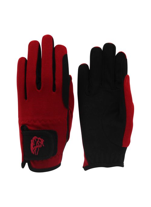 TuffRider Kids' Performance Riding Gloves - Red