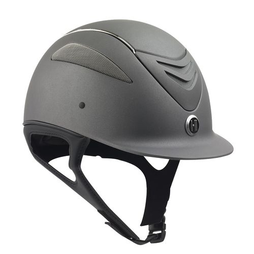 One K Defender Chrome Stripe Helmet - Grey Matte Chrome Stripe
