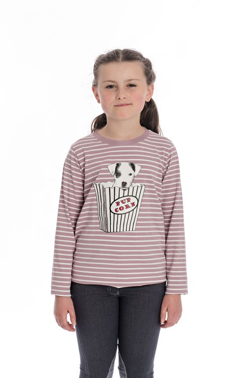 Horseware Kids' Tech Base Layer - Lilac Stripe