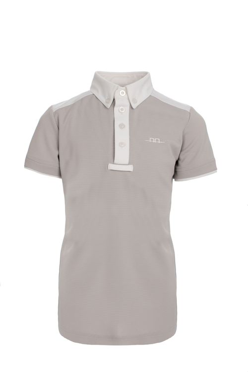 Alessandro Albanese Kids' Hugo CleanCool Short Sleeve Competition Polo Shirt - Grey