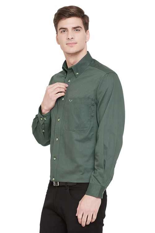 TuffRider Men's Voltage Work Shirt - Military Olive