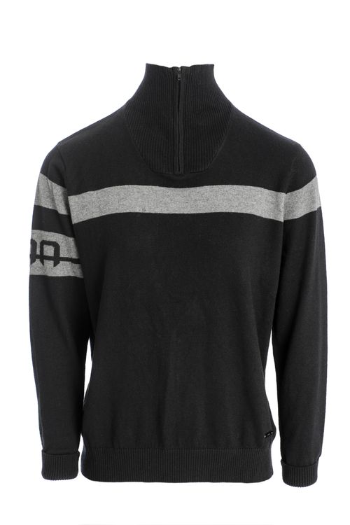 Alessandro Albanese Quarter Zip Knit - Black