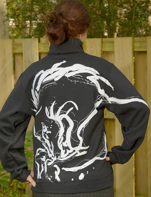 Animals to Wear "Big Horse, No Rider" 1/4 Zip Sweatshirt - Black