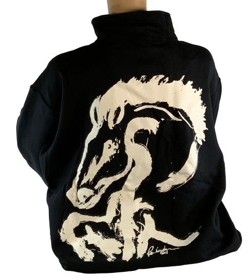 Animals to Wear "Bolt" 1/4 Zip Sweatshirt - Black