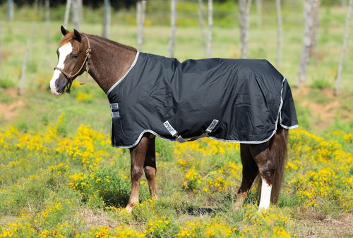 Amigo Stock Horse Turnout 200g - Black/Silver/Black
