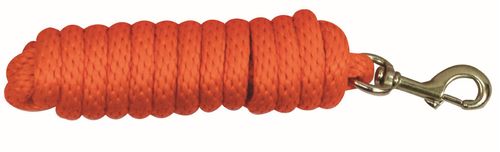 Western Rawhide 10' Poly Lead w/Solid BrassBolt Snap - Burnt Orange