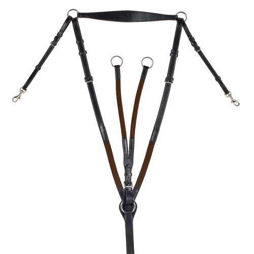 Ovation Wide Elastic Hunt Breastplate - Brown