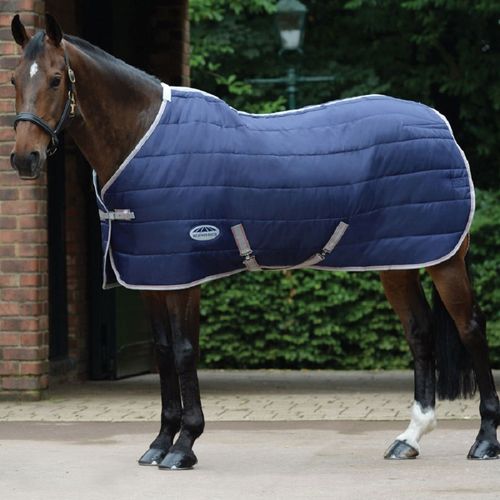 Weatherbeeta Comfitec 210D Channel Quilt Standard Neck Medium - Navy/Silver/Red