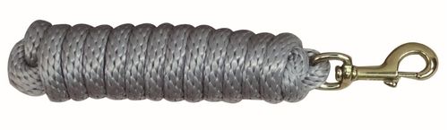 Western Rawhide 10' Poly Lead w/Solid BrassBolt Snap - Silver