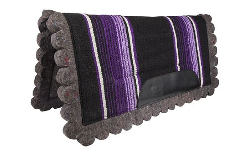 TuffRider Cheyenne Acrylic Felt Western Saddle Pad - Purple