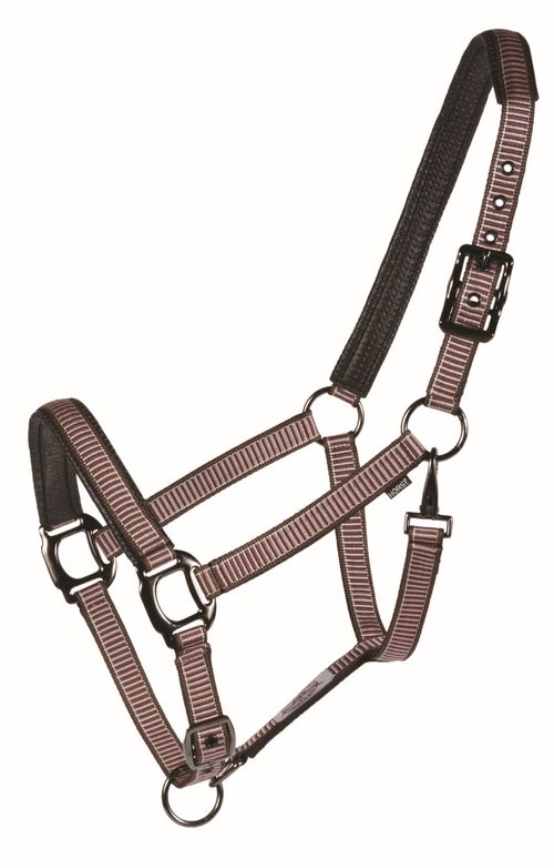 Western Rawhide Country LegendDesigner Padded Halter - Brown/Pink