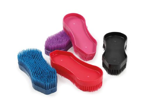 Shires Ezi-Groom DeTangler Brush - Red