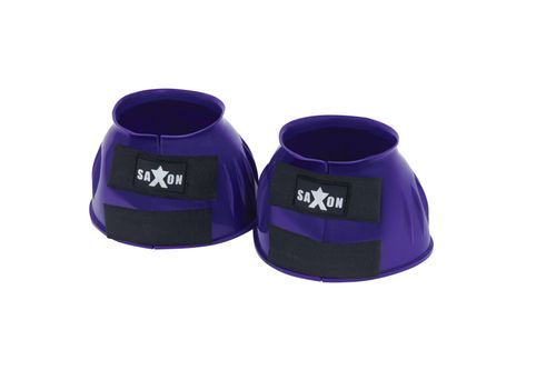 Saxon Double Tape PVC Ribbed Bell Boots - Navy