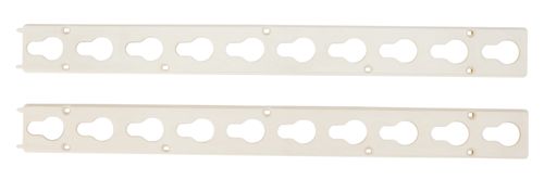 Roma Plastic Keyhole Track Pair - White