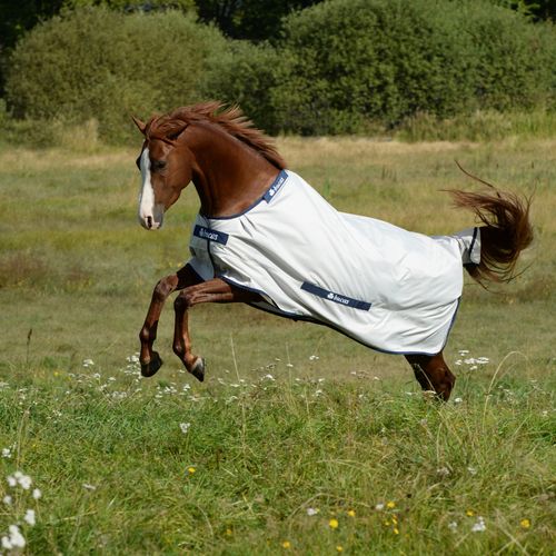 Bucas Sun Shower Sheet - Silver/Navy