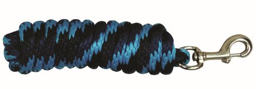 Western Rawhide 10' Poly Lead w/Solid BrassBolt Snap - Navy/Blue/Turquoise