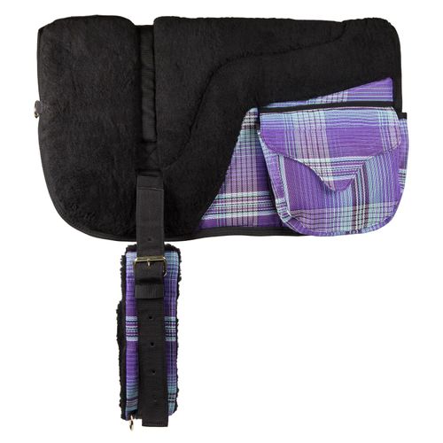 Kensington Fleece Bareback Pad w/Pockets - Lavender Mint