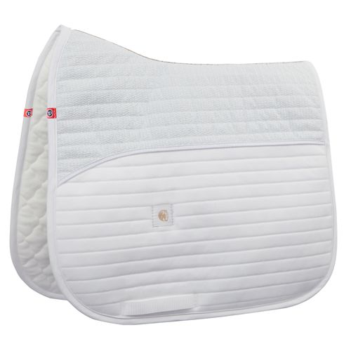 T3 TechQuilt Stay Dry Dressage Pad - White
