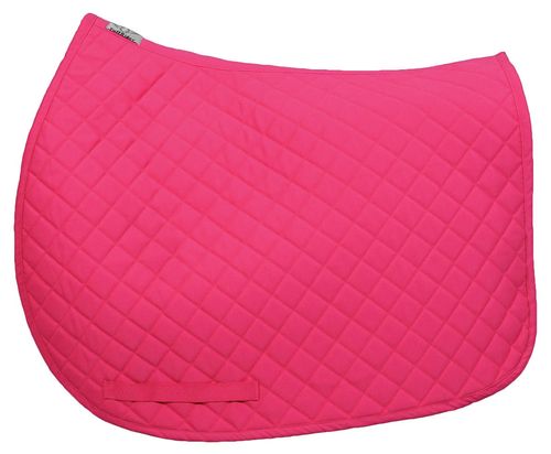 TuffRider Basic All Purpose Saddle Pad - Neon Pink