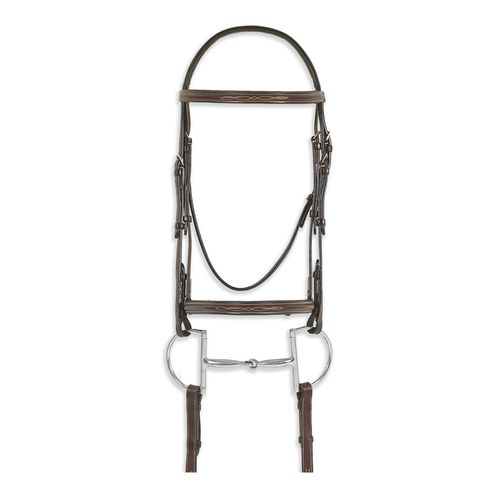 Ovation Classic Fancy Raised Comfort Cown Bridle - Brown