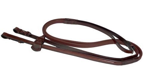Nunn Finer Anatomico Rubber Reins - Havana