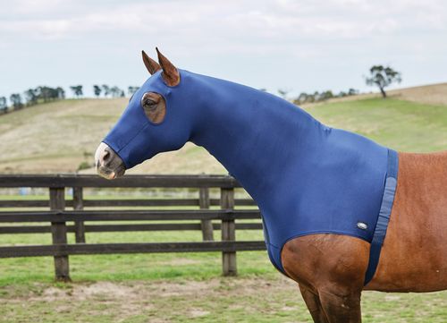 Weatherbeeta Stretch Hood With Zip - Navy