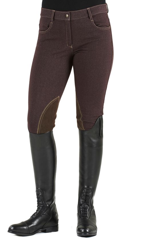 Ovation Women's SoftFlex Classic Knee Patch - Brown