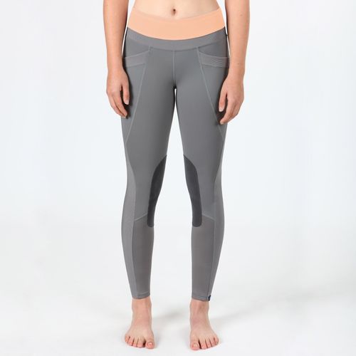Irideon Women's Synergy Full Seat Tights - Dove Grey/Radiant Peach