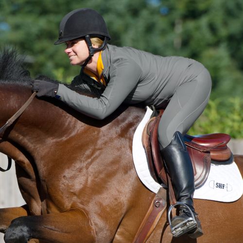 Irideon Women's Synergy Knee Patch Tights - Dove Grey