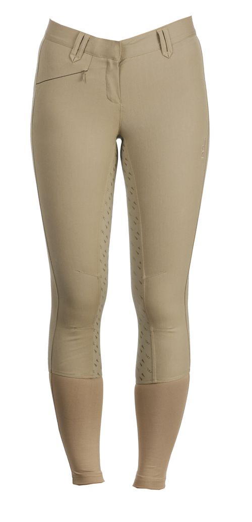 Alessandro Albanese Kids' Silicon Full Seat Breeches - Tan