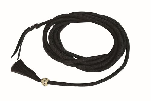 Western Rawhide Jim Taylor Nylon Mecate Reins - Black