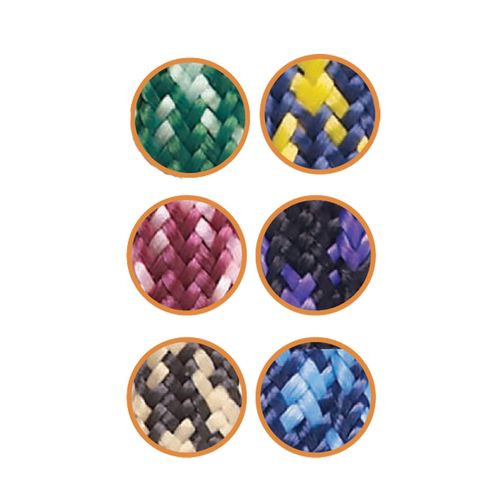 Equi-Essentials Niblet Medium Duty PolyBraid Stall Hay Net - Navy/Yellow