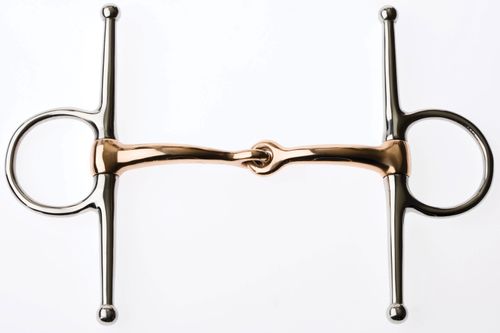JP Korsteel Copper Mouth Full Cheek Snaffle Bit