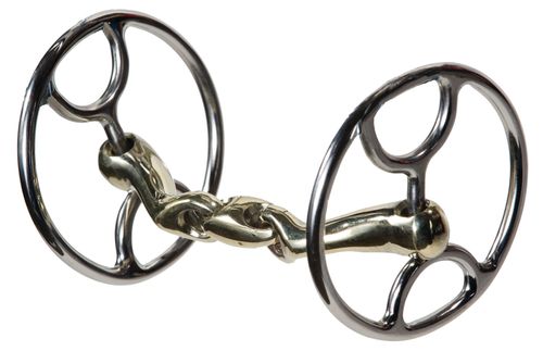 Nunn Finer Oval Link Shaped Mouthpiece Cartwheel Bit