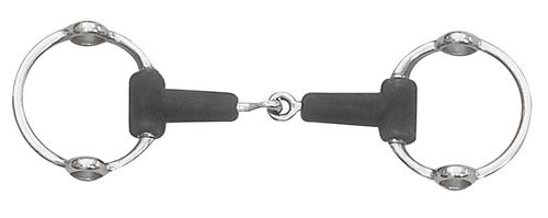 Centaur Jointed Rubber Loop Ring Gag - Stainless Steel